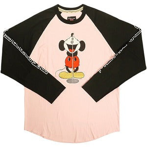 SUPREME シュプリーム ×Number (N)ine 25FW Mickey Mouse Raglan L/S Top Pink ロンT ピンク Size 【M】 【新古品・未使用品】 20828511