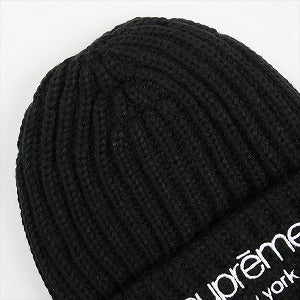 SUPREME シュプリーム 25FW Chunky Rib Classic Logo Beanie Black ビーニー 黒 Size 【フリー】 【新古品・未使用品】 20828537