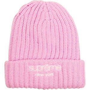 SUPREME シュプリーム 25FW Chunky Rib Classic Logo Beanie Pink ビーニー ピンク Size 【フリー】 【新古品・未使用品】 20828538