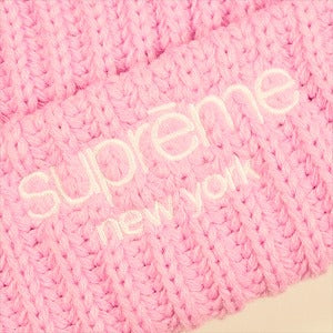 SUPREME シュプリーム 25FW Chunky Rib Classic Logo Beanie Pink ビーニー ピンク Size 【フリー】 【新古品・未使用品】 20828538