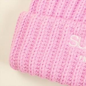 SUPREME シュプリーム 25FW Chunky Rib Classic Logo Beanie Pink ビーニー ピンク Size 【フリー】 【新古品・未使用品】 20828538