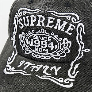 SUPREME シュプリーム 25FW Italy 6-Panel Black キャップ 黒 Size 【フリー】 【新古品・未使用品】 20828539