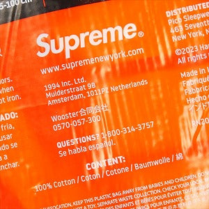 SUPREME シュプリーム ×Hanes 25FW Bones Thermal Crew Black サーマルロンT 黒 Size 【L】 【新古品・未使用品】 20828544