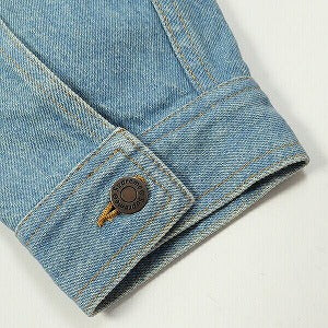 SUPREME シュプリーム ×New York Yankees 21AW Denim Trucker Jacket Washed Blue デニムジャケット インディゴ Size 【XL】 【新古品・未使用品】 20828638