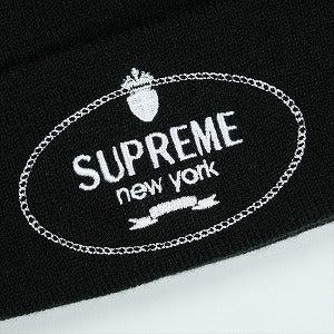 SUPREME シュプリーム 24AW Crest Beanie Black ビーニー 黒 Size 【フリー】 【新古品・未使用品】 20828652