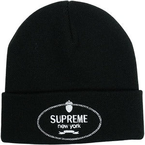SUPREME シュプリーム 24AW Crest Beanie Black ビーニー 黒 Size 【フリー】 【新古品・未使用品】 20828653