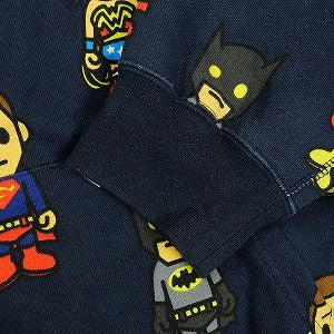 A BATHING APE ア ベイシング エイプ ×DC COMICS Full Zip Hoodie Navy ジップパーカー 紺 Size 【M】 【中古品-非常に良い】 20828657