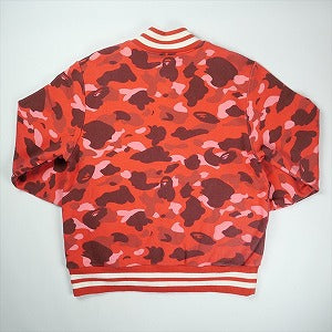 A BATHING APE ア ベイシング エイプ Rope Logo Sweat Varcitiy Jacket Red スウェットジャケット 赤 Size 【M】 【中古品-可】 20828658