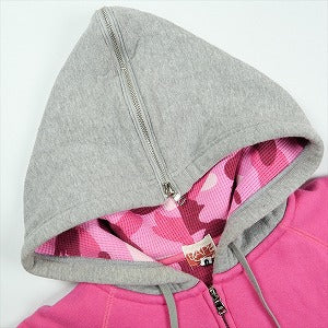 A BATHING APE ア ベイシング エイプ Thermal Lined Zip Hoodie Pink ジップパーカー ピンク Size 【S】 【中古品-可】 20828659