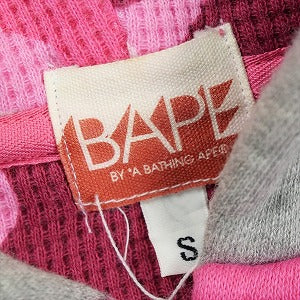 A BATHING APE ア ベイシング エイプ Thermal Lined Zip Hoodie Pink ジップパーカー ピンク Size 【S】 【中古品-可】 20828659