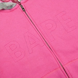 A BATHING APE ア ベイシング エイプ Thermal Lined Zip Hoodie Pink ジップパーカー ピンク Size 【S】 【中古品-可】 20828659