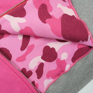 A BATHING APE ア ベイシング エイプ Thermal Lined Zip Hoodie Pink ジップパーカー ピンク Size 【S】 【中古品-可】 20828659