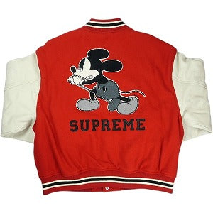 SUPREME シュプリーム ×Number (N)ine 25FW Mickey Mouse Varsity Jacket Red スタジャン 赤 Size 【XL】 【新古品・未使用品】 20828685