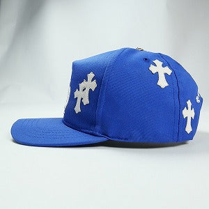 CHROME HEARTS クロム・ハーツ HAT 5 PANEL CAP BSBL CBLT BLUE/WHITE クロスパッチ付きベースボールキャップ 青 Size 【フリー】 【中古品-良い】 20828692