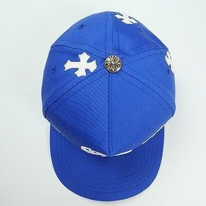 CHROME HEARTS クロム・ハーツ HAT 5 PANEL CAP BSBL CBLT BLUE/WHITE クロスパッチ付きベースボールキャップ 青 Size 【フリー】 【中古品-良い】 20828692
