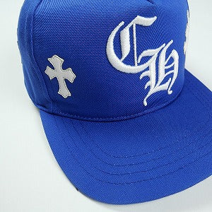 CHROME HEARTS クロム・ハーツ HAT 5 PANEL CAP BSBL CBLT BLUE/WHITE クロスパッチ付きベースボールキャップ 青 Size 【フリー】 【中古品-良い】 20828692