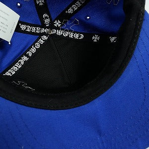 CHROME HEARTS クロム・ハーツ HAT 5 PANEL CAP BSBL CBLT BLUE/WHITE クロスパッチ付きベースボールキャップ 青 Size 【フリー】 【中古品-良い】 20828692
