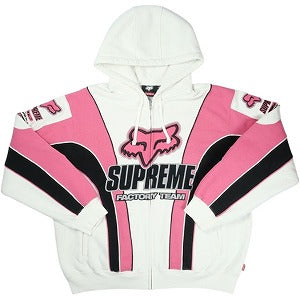 SUPREME シュプリーム ×Fox Racing 25FW Zip Up Hooded Sweatshirt White ジップパーカー 白 Size 【L】 【新古品・未使用品】 20828697