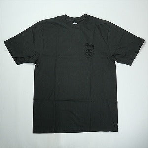 STUSSY ステューシー 25FW STOCK LINK TEE PIGMENT DYED Faded Black Tシャツ 黒 Size 【XXL】 【新古品・未使用品】 20828719