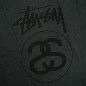 STUSSY ステューシー 25FW STOCK LINK TEE PIGMENT DYED Faded Black Tシャツ 黒 Size 【XXL】 【新古品・未使用品】 20828719