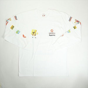 SUPREME シュプリーム ×SpongeBob SquarePants ×Castelli 25SS Racing L/S Tee White ロンT 白 Size 【L】 【新古品・未使用品】 20828764