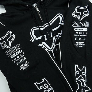 SUPREME シュプリーム ×Fox Racing 25FW Zip Up Hooded Sweatshirt Black パーカー 黒 Size 【M】 【新古品・未使用品】 20828776