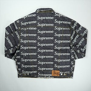 SUPREME シュプリーム 25FW Jacquard Logos Denim Trucker Jacket Rigit Indigo ジャケット インディゴ Size 【M】 【新古品・未使用品】 20828794