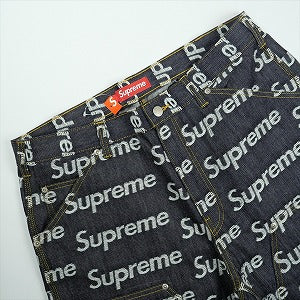 SUPREME シュプリーム 25FW Jacquard Logos Double Knee Denim Painter Jean Rigit Indigo デニムパンツ インディゴ Size 【W34】 【新古品・未使用品】 20828795