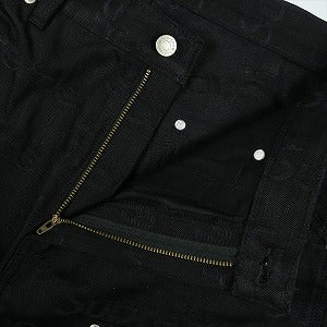 SUPREME シュプリーム 25FW Jacquard Logos Double Knee Denim Painter Jean Black デニムパンツ 黒 Size 【W32】 【新古品・未使用品】 20828798