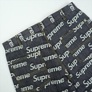 SUPREME シュプリーム 25FW Jacquard Logos Double Knee Denim Painter Jean Rigit Indigo デニムパンツ インディゴ Size 【W32】 【新古品・未使用品】 20828801