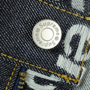 SUPREME シュプリーム 25FW Jacquard Logos Double Knee Denim Painter Jean Rigit Indigo デニムパンツ インディゴ Size 【W32】 【新古品・未使用品】 20828801