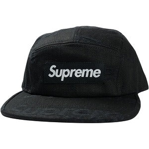 SUPREME シュプリーム 25FW Jacquard Logos Denim Camp Cap Black キャンプキャップ 黒 Size 【フリー】 【新古品・未使用品】 20828803
