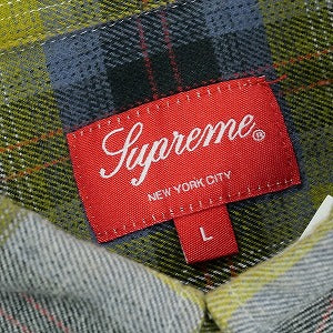 SUPREME シュプリーム 22SS Brushed Plaid Flannel Shirt Natural 長袖シャツ ナチュラル Size 【L】 【中古品-良い】 20828817