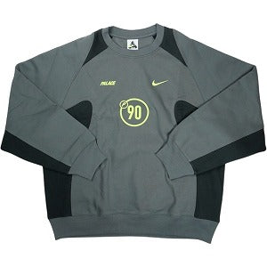 Palace Skateboards パレススケートボード ×Nike 25FW Total P90 Crew Greyクルーネックスウェット チャコール Size 【XL】 【新古品・未使用品】 20828829