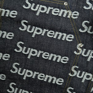 SUPREME シュプリーム 25FW Jacquard Logos Double Knee Denim Painter Jean Rigit Indigo デニムパンツ インディゴ Size 【32】 【新古品・未使用品】 20828858
