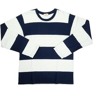 At Last ＆ Co アットラスト/BUTCHER PRODUCTS ブッチャープロダクツ WIDE BORDER TEE L-S ロンT 白紺 Size 【38】 【中古品-良い】 20828862