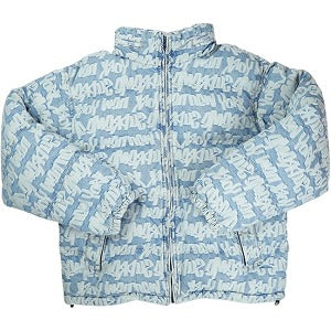 SUPREME シュプリーム 22SS Fat Tip Jacquard Denim Puffer Jacket Blue ジャケット 青 Size 【M】 【新古品・未使用品】 20828874