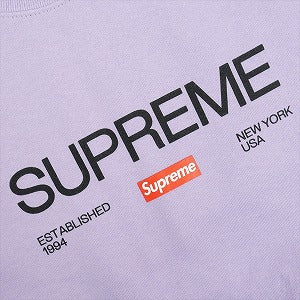 SUPREME シュプリーム 24SS Established Crewneck Violet クルーネックスウェット 紫 Size 【L】 【新古品・未使用品】 20828897