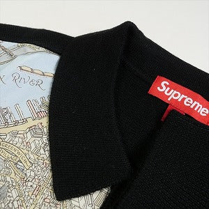 SUPREME シュプリーム 23AW Silk Map Cardigan Black マップカーディガン 黒 Size 【L】 【新古品・未使用品】 20828912