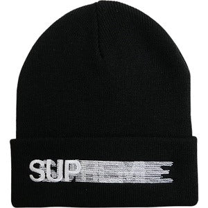 SUPREME シュプリーム 23SS Motion Logo Beanie Black モーションロゴビーニー 黒 Size 【フリー】 【新古品・未使用品】 20828913