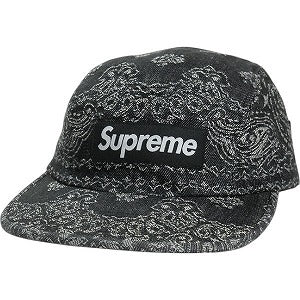 SUPREME シュプリーム 25SS Bandana Jacquard Denim Camp Cap Black キャンプキャップ 黒 Size 【フリー】 【新古品・未使用品】 20828920
