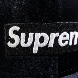 SUPREME シュプリーム 22AW Velour Box Logo New Era Black ニューエラキャップ 黒 Size 【7　5/8(L)】 【新古品・未使用品】 20828927