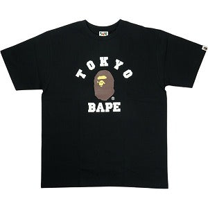 A BATHING APE ア ベイシング エイプ 25AW TOKYO COLLEGE TEE BLACK カレッジロゴTシャツ 黒 Size 【XL】 【新古品・未使用品】 20829340