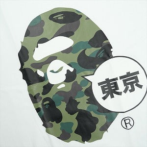 A BATHING APE ア ベイシング エイプ 25AW CAMO TOKYO APE HEAD WHITE/GREEN TEE Tシャツ 1stサル迷彩柄サル顔Tシャツ 白緑 Size 【L】 【新古品・未使用品】 20829342