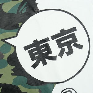 A BATHING APE ア ベイシング エイプ 25AW CAMO TOKYO APE HEAD WHITE/GREEN TEE Tシャツ 1stサル迷彩柄サル顔Tシャツ 白緑 Size 【L】 【新古品・未使用品】 20829342