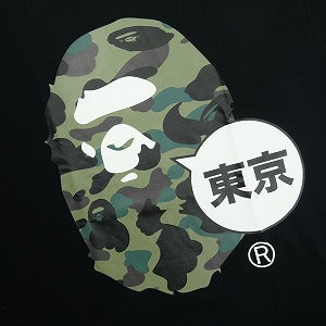 A BATHING APE ア ベイシング エイプ 25AW CAMO TOKYO APE HEAD BLACK/GREEN TEE Tシャツ 1stサル迷彩柄サル顔Tシャツ 黒緑 Size 【XL】 【新古品・未使用品】 20829344