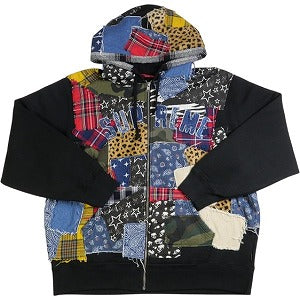 SUPREME シュプリーム 22AW Patchwork Zip Up Hooded Sweatshirt Black パーカー マルチ Size 【L】 【新古品・未使用品】 20829376
