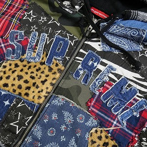 SUPREME シュプリーム 22AW Patchwork Zip Up Hooded Sweatshirt Black パーカー マルチ Size 【L】 【新古品・未使用品】 20829376