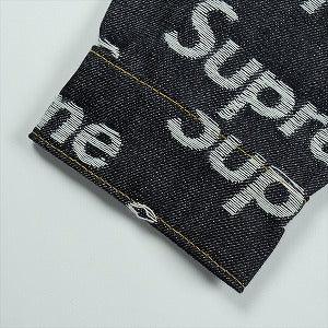 SUPREME シュプリーム 25FW Jacquard Logos Denim Trucker Jacket Rigit Indigo ジャケット インディゴ Size 【L】 【新古品・未使用品】 20829378