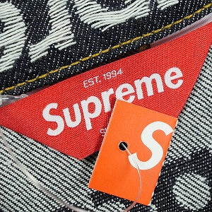 SUPREME シュプリーム 25FW Jacquard Logos Denim Trucker Jacket Rigit Indigo ジャケット インディゴ Size 【L】 【新古品・未使用品】 20829378
